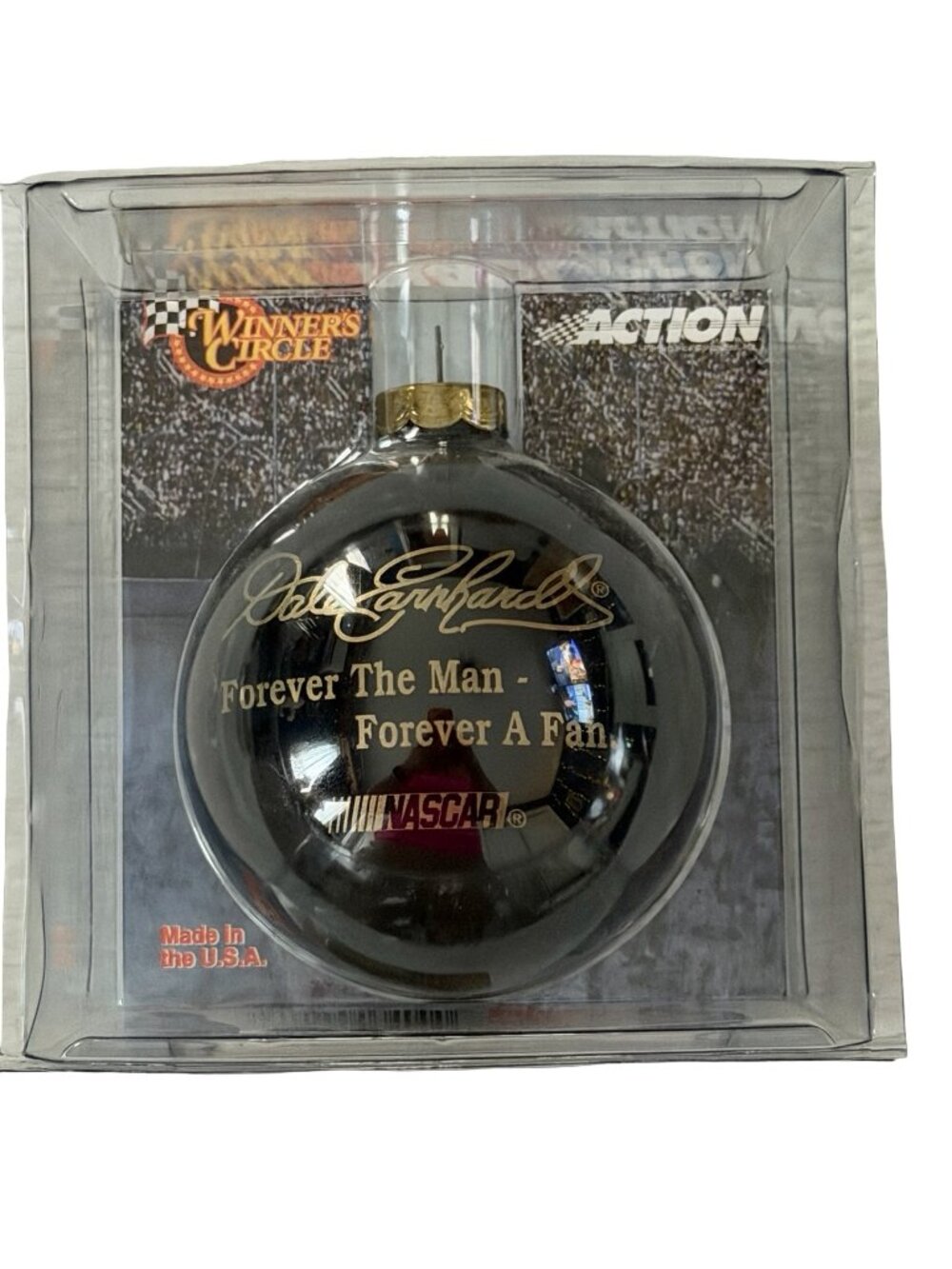 Dale Earnhardt NASCAR Forever The Man Forever A Fan Ornament 2001 NIP